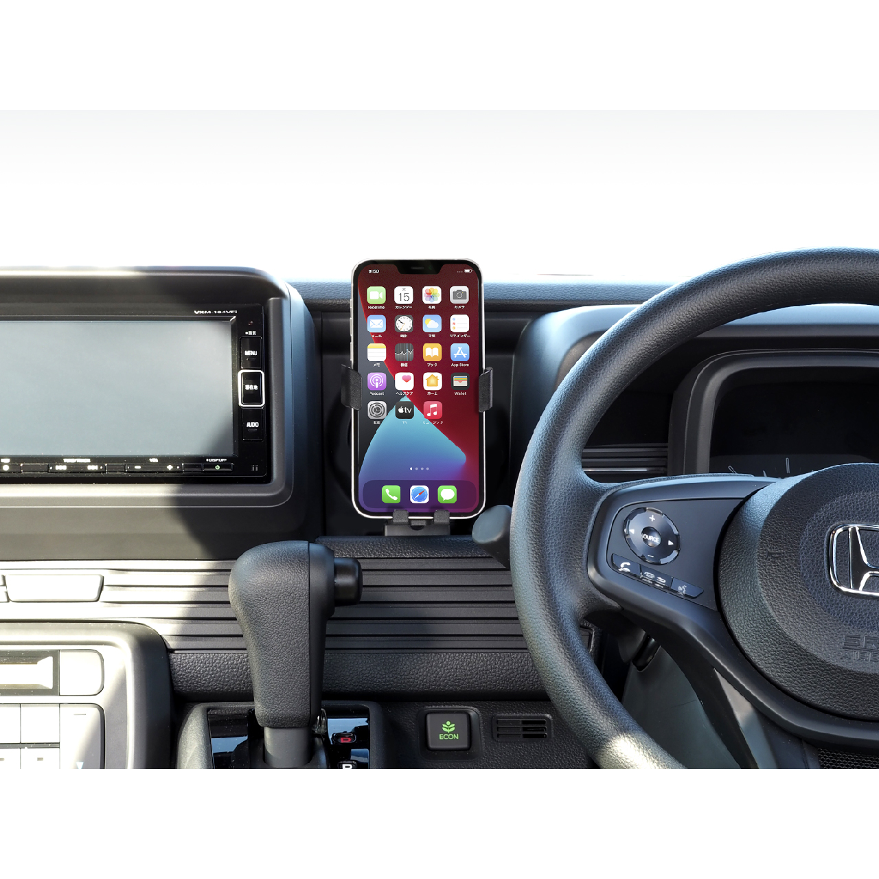 N-VAN 専用、ハスラー専用スタンドに重力式ホルダーとのセット品