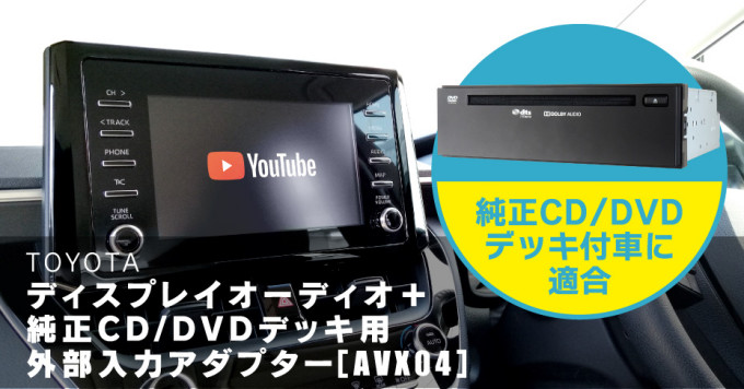 トヨタ専用 ディスプレイオーディオ用CD・DVDデッキ-